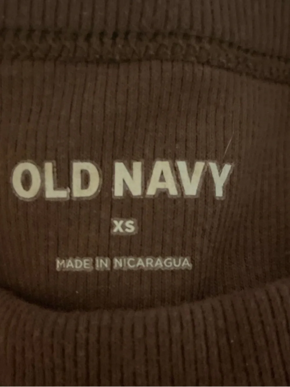 Old Navy Brown Ribbed Racerback Tank - Picture 2 of 3
